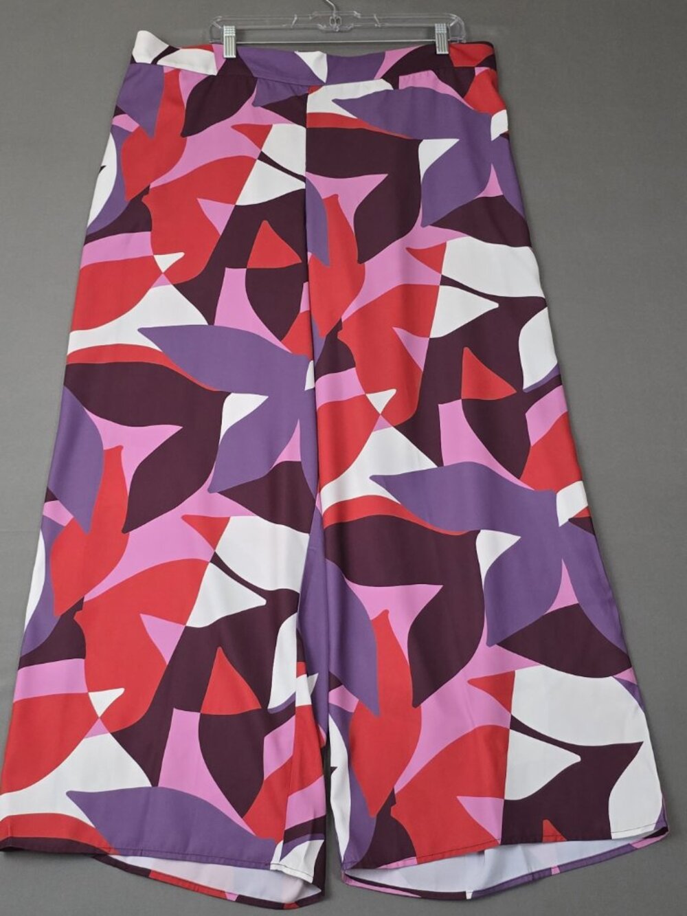 ELOQUII Abstract Print Wide Leg Pants Women’s Plus 18 Pull On High Rise NWT